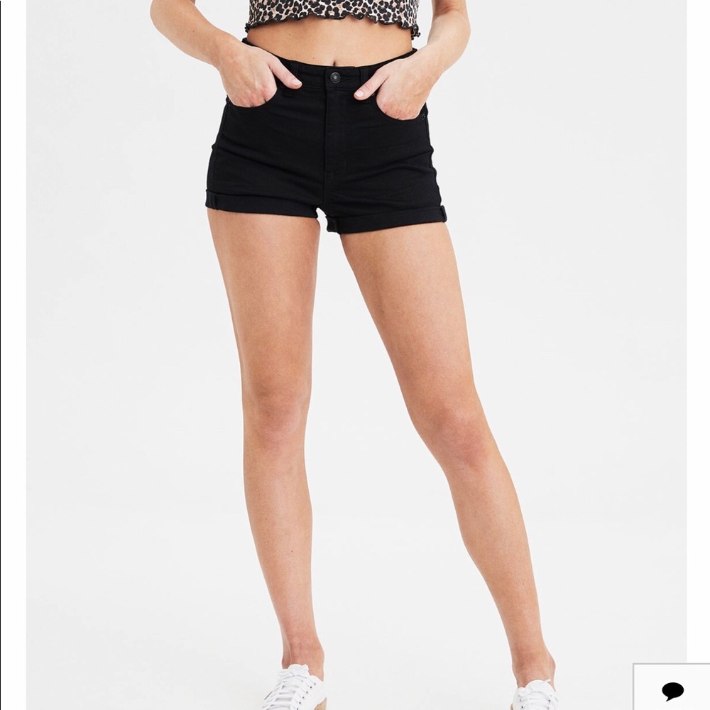 🌞American Eagle black super stretch shorts